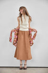Mixed Media Mock Neck Dress Womens Dress Rope C1