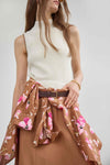 Mixed Media Mock Neck Dress Womens Dress Rope C2