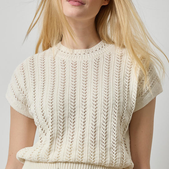 Novelty Stitch Wedge Sweater Womens Sweater Rope A1