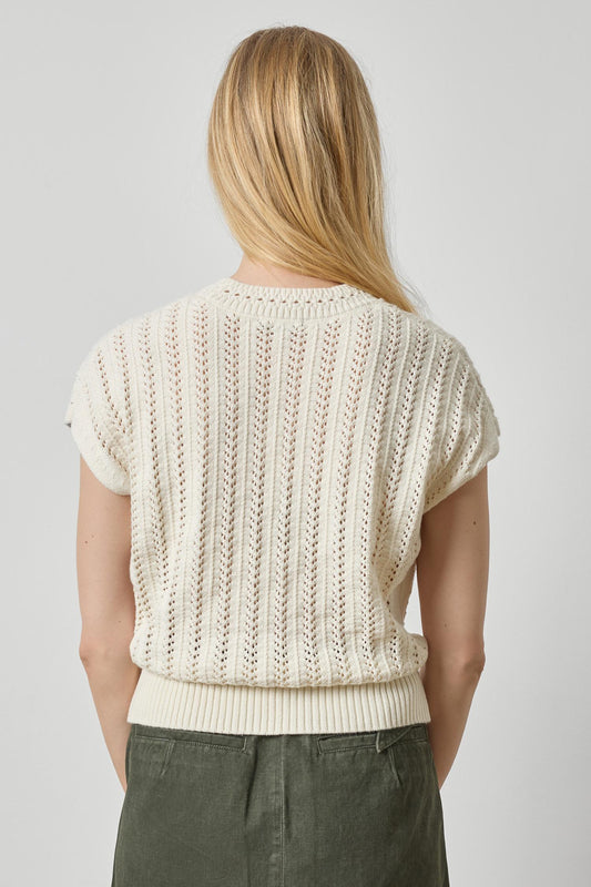 Novelty Stitch Wedge Sweater Womens Sweater Rope A2