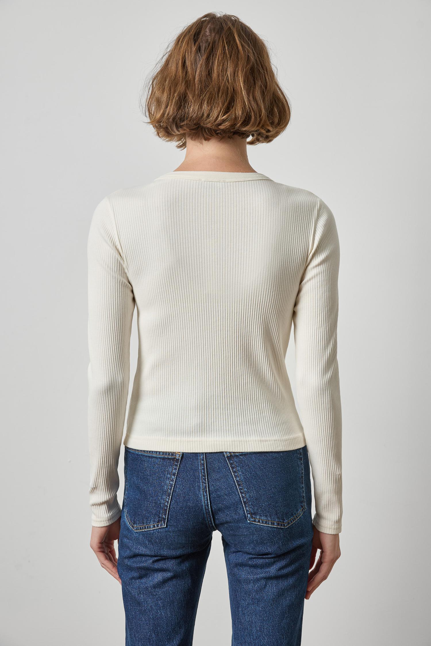 Button Front Ribbed Cardigan Womens Top Rope A2