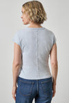 Tie Front Tee in color Glacier Image A2