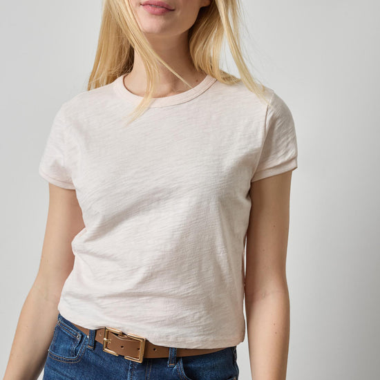 Boxy Cap Sleeve in color Tearose Image A1