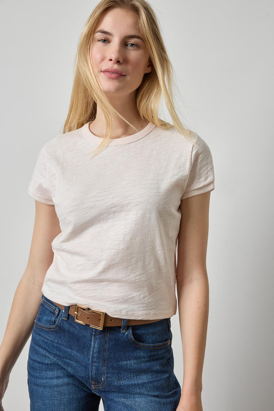 Boxy Cap Sleeve in color Tearose Image A1