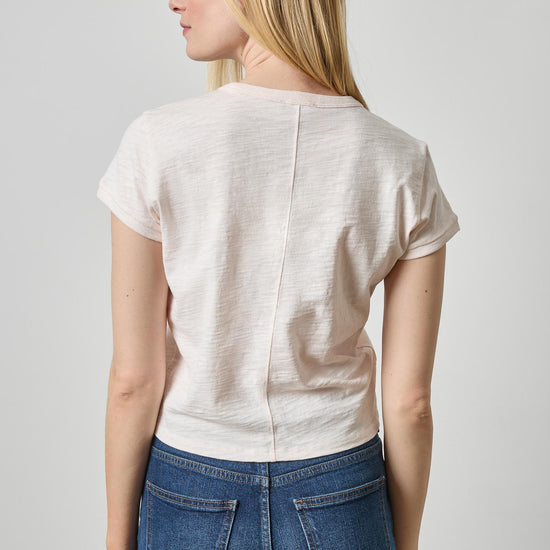 Boxy Cap Sleeve in color Tearose Image A2