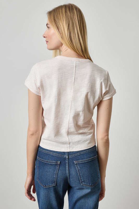 Boxy Cap Sleeve in color Tearose Image A2