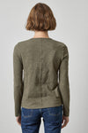 Long Sleeve Crewneck in color Olive Image A2