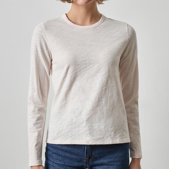 Long Sleeve Crewneck in color Tearose Image A1