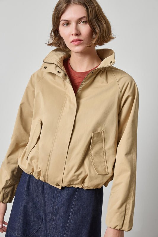 Raglan Bomber Jacket Womens Jacket Khaki A1