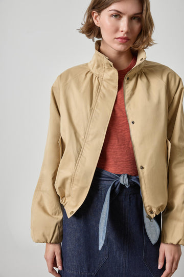 Raglan Bomber Jacket Womens Jacket Khaki A3