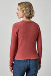 Slim Long Sleeve Crew Womens Top Henna A2