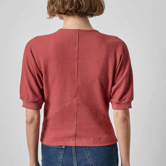 Seamed V-Neck Top Womens Top Henna A2