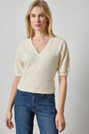 Seamed V-Neck Top Womens Top Rope A1