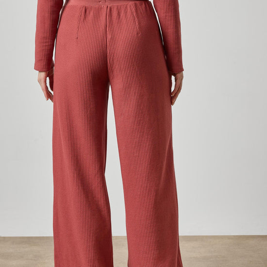 Full Length Pleated Pant Womens Pant Henna A2