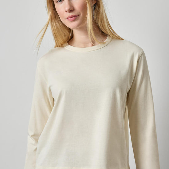 Rolled Edge Relaxed Tee Womens Top Rope A1