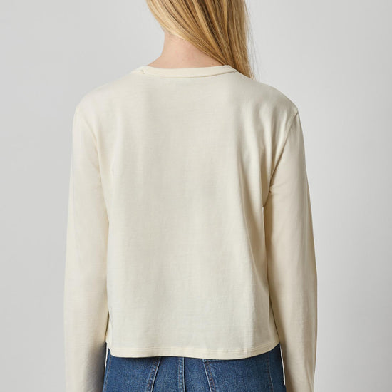 Rolled Edge Relaxed Tee Womens Top Rope A2