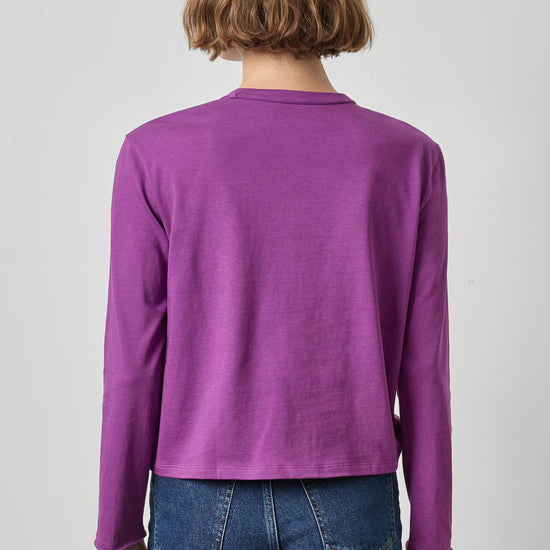 Rolled Edge Relaxed Tee Womens Top Snapdragon A2