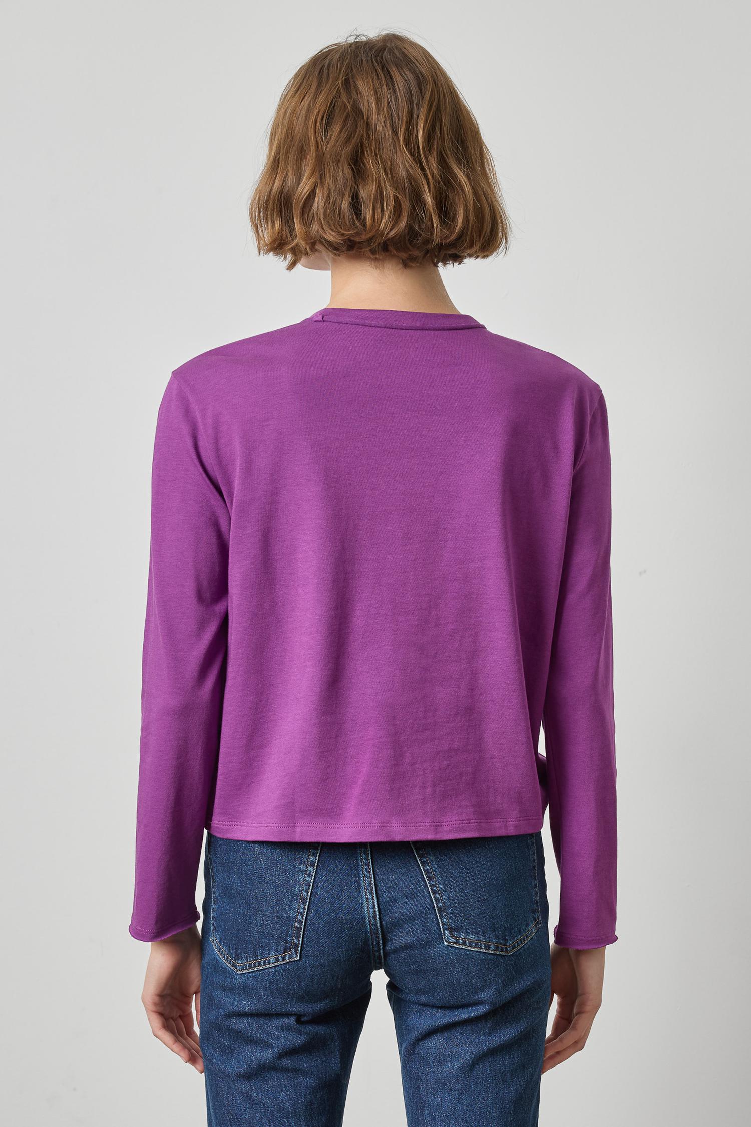 Rolled Edge Relaxed Tee Womens Top Snapdragon A2