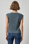 Drape Neck Wedge Top Womens Top Mineral A2
