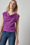 Drape Neck Wedge Top Womens Top Snapdragon A1