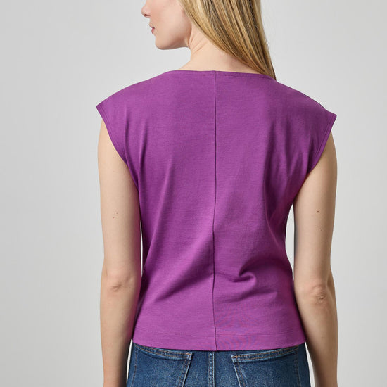 Drape Neck Wedge Top Womens Top Snapdragon A2