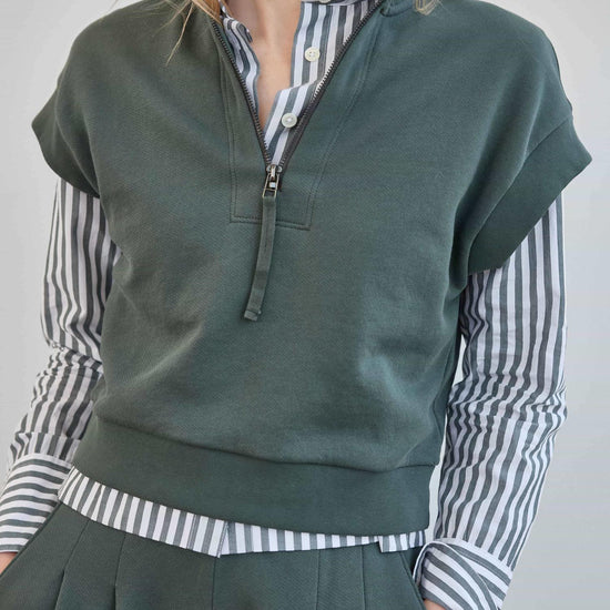 Dolman Sleeve Button Down Shirt Womens Top Mineral Stripe C1