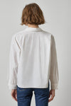 Dolman Sleeve Button Down Shirt Womens Top White A2