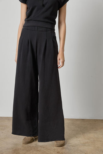 Full Length Terry Pant Womens Pant Black A1