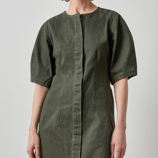 Washed Twill Full Sleeve Shirt Dress Womens Dress Juniper A1