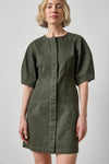 Washed Twill Full Sleeve Shirt Dress Womens Dress Juniper A1