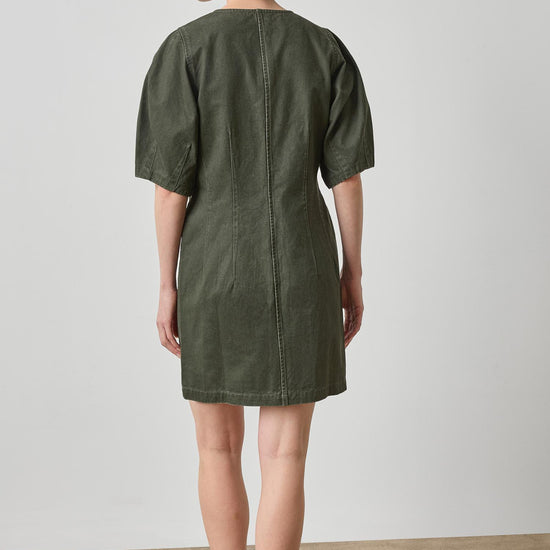 Washed Twill Full Sleeve Shirt Dress Womens Dress Juniper A2