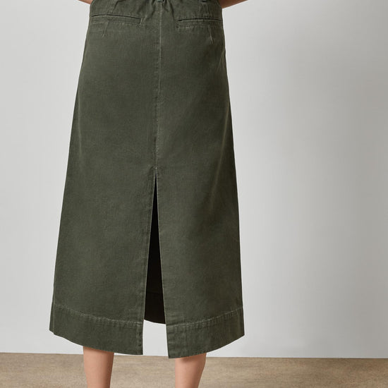 Washed Twill Utility Skirt Womens Skirt Juniper A2