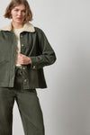 Washed Twill Pleat Back Jacket Womens Jacket Juniper A4