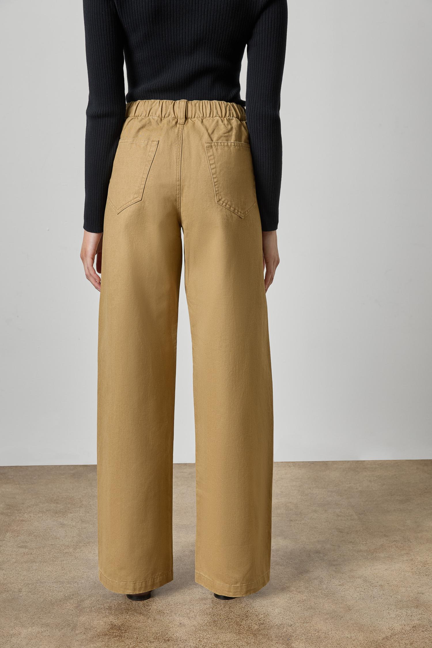 Washed Twill Pant Womens Pant Barley A2
