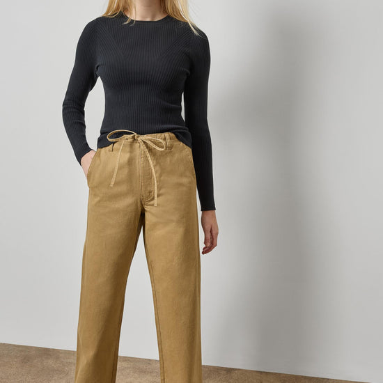 Washed Twill Pant Womens Pant Barley A4
