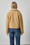 Sherpa Collared Jacket Womens Jacket Sable A2