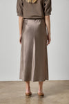 Slub Woven Bias Skirt Womens Skirt Shiitake A2