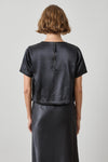Slub Woven Darted Top Womens Top Black A2