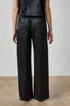 Slub Woven Pant Womens Pant Black A2