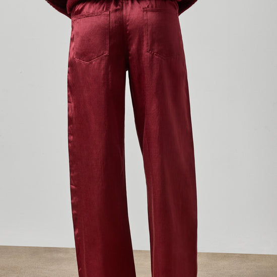 Slub Woven Pant Womens Pant Cabernet A2