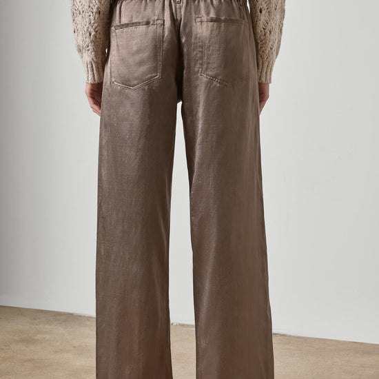 Slub Woven Pant Womens Pant Shiitake A2