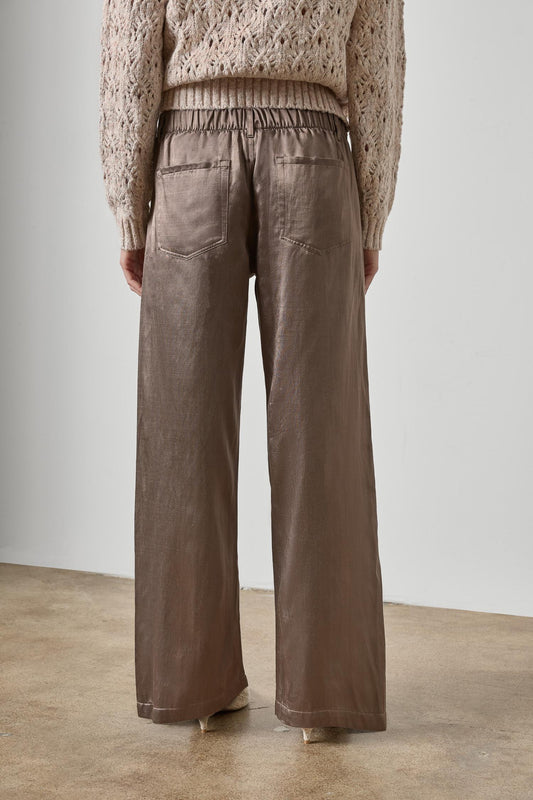 Slub Woven Pant Womens Pant Shiitake A2