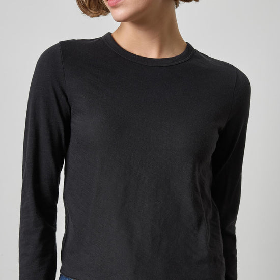 Vintage Bias Tee Womens Top Black A1