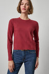 Vintage Bias Tee Womens Top Cabernet A1