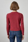Vintage Bias Tee Womens Top Cabernet A2