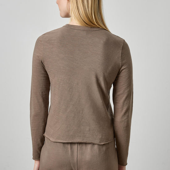 Vintage Bias Tee Womens Top Shiitake A2