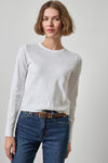 Vintage Bias Tee Womens Top White A1