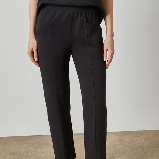 Front Seamed Pocket Pant Womens Pant Black A1
