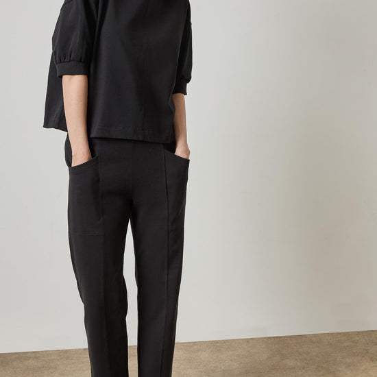 Front Seamed Pocket Pant Womens Pant Black A3