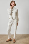 Front Seamed Pocket Pant Womens Pant Chalk A3